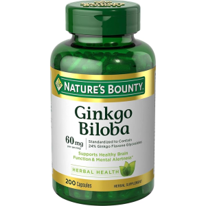 Nature's Bounty Ginkgo Biloba 60mg 200 viên của Mỹ