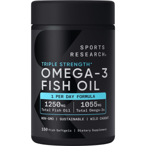 Sports Research Triple Strength Omega-3 Fish Oil 150 viên của Mỹ