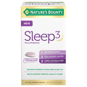 Sleep3 10mg Melatonin Nature's Bounty 120 viên  của Mỹ