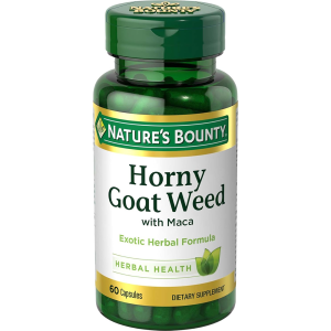 Nature's Bounty Horny Goat Weed with Maca, Herbal Health Supplement 60 viên của Mỹ