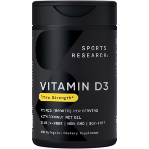 Sports Research  Vitamin D3 5000iu 125mcg  360 viên của Mỹ