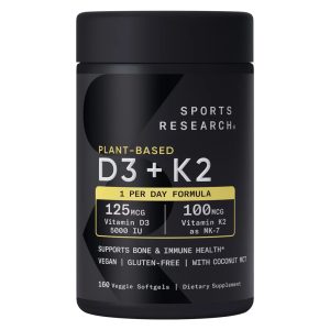 Sports Research D3 + K2 - MK7 160 viên của Mỹ