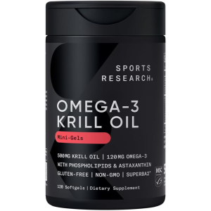 Sport Research Omega-3 Antarctic Krill Oil 500mg 120 viên của Mỹ