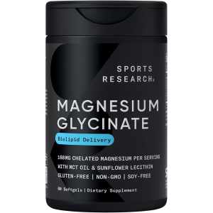 Sports Research Magnesium Glycinate 160 mg 180 viên của Mỹ