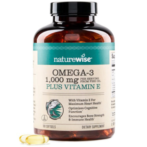 NatureWise Omega-3 + Vitamin E 180 viên của Mỹ