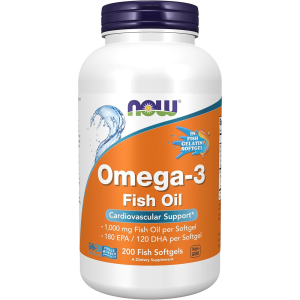 Now Foods Omega-3 Fish Oil Molecularly Distilled 200 viên của Mỹ
