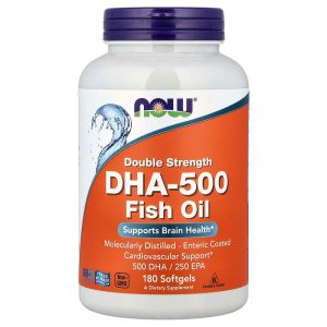 NOW Foods DHA-500 Fish Oil 180 viên của Mỹ