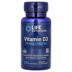 Life Extension Vitamin D3 25 mcg (1,000 IU) 250 viên của Mỹ