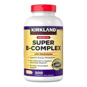 Kirkland Signature Super B-Complex with Electrolytes 500 viên của Mỹ
