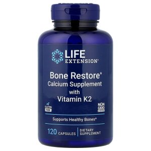 Life Extension Bone Restore Calcium Supplement with Vitamin K2 120 viên của Mỹ