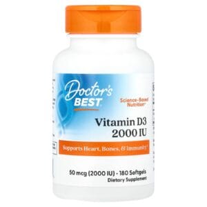Doctor's Best Vitamin D3 50 mcg (2,000 IU) 180 viên của Mỹ