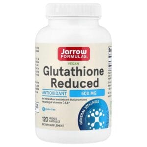 Jarrow Formulas Vegan Glutathione Reduced 500 mg 120 Veggie Capsules của Mỹ