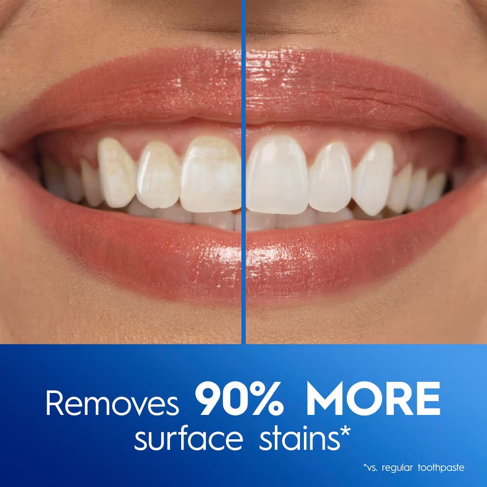 Crest 3D White Advanced Teeth Whitening Toothpaste, Radiant Mint 3.3 oz - Ảnh 3