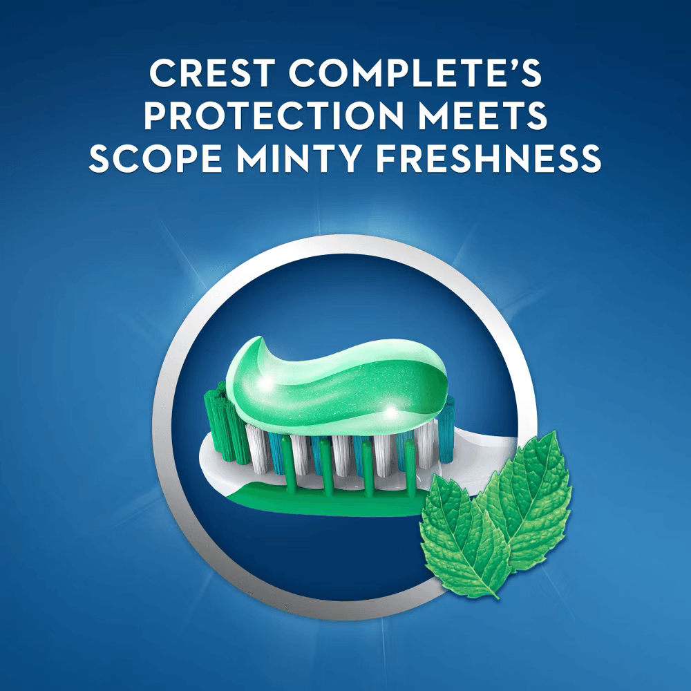 Crest + Scope Complete Whitening Toothpaste Minty Fresh 5.4oz - Ảnh 2
