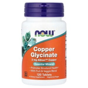NOW Foods Copper Glycinate 120 Tablets của Mỹ