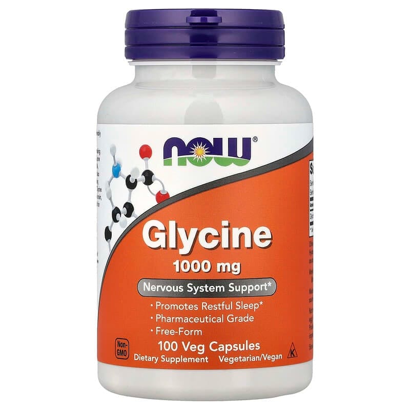 NOW Foods Glycine 100 viên của Mỹ