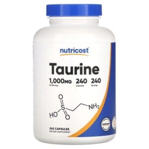 Nutricost Taurine 1000 mg 240 Capsules của Mỹ