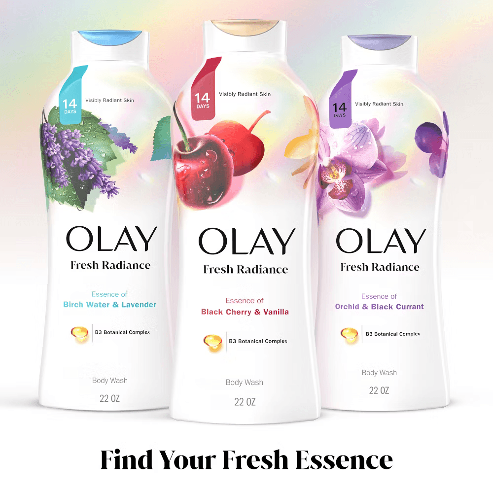 Olay Fresh Outlast Black Cherry & Vanilla Body Wash - 22 fl oz ( Hương Cherry và Vanilla) - Ảnh 9