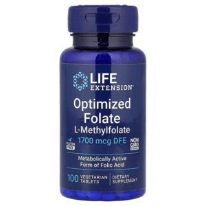 Life Extension Optimized Folate 1,700 mcg DFE 100 Vegetarian Tablets của Mỹ