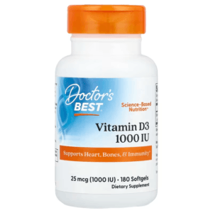 Doctor's Best Vitamin D3 25 mcg (1,000 IU) 180 viên của Mỹ (Sao chép)