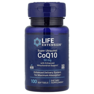 Life Extension Super Ubiquinol CoQ10 with Enhanced Mitochondrial Support 50 mg 100 Softgels của Mỹ