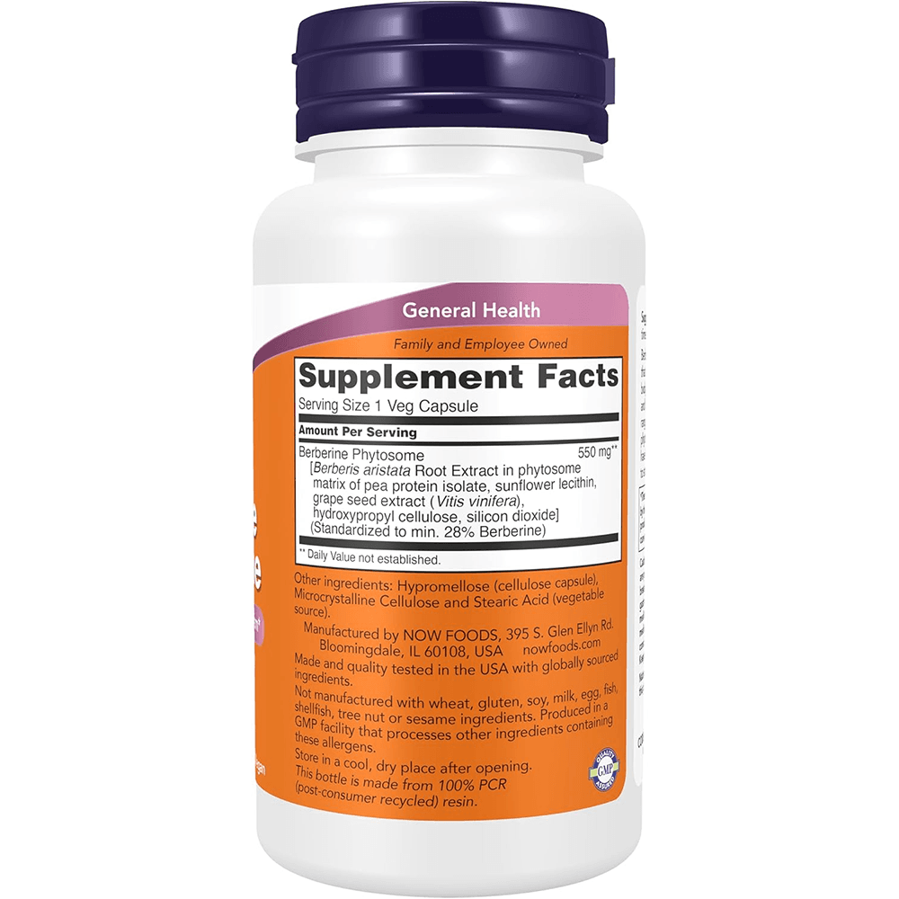 Viên uống hỗ trợ đường huyết Now Foods Berberine Phytosome 60 viên - Ảnh 2